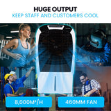 Evaporative Coolers: POLYCOOL 450W 80L Evaporative Air Cooler, Commercial Grade, Remote Control, Fan