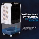 Evaporative Coolers: POLYCOOL 450W 80L Evaporative Air Cooler, Commercial Grade, Remote Control, Fan