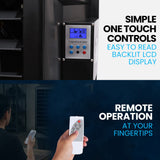Evaporative Coolers: POLYCOOL 130L 750W Evaporative Air Cooler, Commercial Industrial Grade, Remote Control, Purifier, Fan