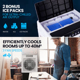 Evaporative Coolers: POLYCOOL 30L Evaporative Air Cooler Portable Industrial Fan, Purifier, Humidifier, Remote Control