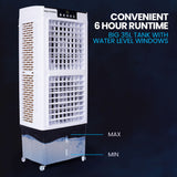 Evaporative Coolers: POLYCOOL 35L 220W Portable Evaporative Air Cooler 24 Hour Timer 4 in 1 Cooling Fan w/ Remote