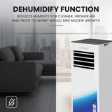 Portable Air Conditioners: CARSON 2.05kW Portable Air Conditioner, Bluetec Edition, Dehumidifier & Fan Mode, Remote Control, 24hr Timer, Sleep Mode