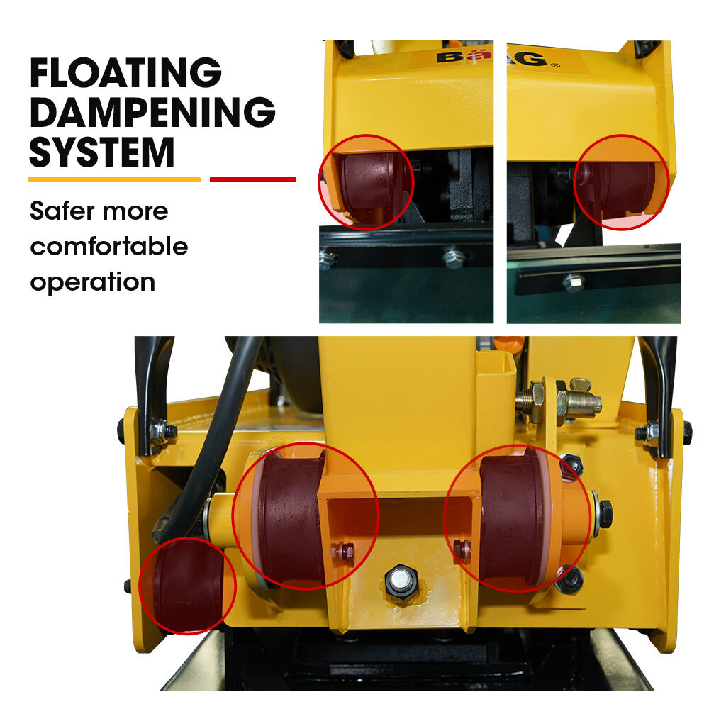 Outdoor Power Equipment: BAUMR-AG 185kg Reversible Vibratory Plate Compactor, Commercial 9HP 270cc, 500x700mm, Wheel Kit, for Sand Soil Gravel Asphalt (BCX-950)