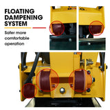 Outdoor Power Equipment: BAUMR-AG 185kg Reversible Vibratory Plate Compactor, Commercial 9HP 270cc, 500x700mm, Wheel Kit, for Sand Soil Gravel Asphalt (BCX-950)