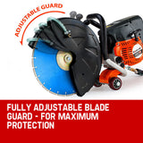 Saws: Baumr-AG 75cc Concrete Cut Off Demolition Saw Wet Demo Road Cutter Brick