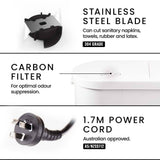 Sewage Pumps: PROTEGE Macerator Pump 800W Commercial 4 Inlet for P-Trap Toilet Upflush Heavy-Duty