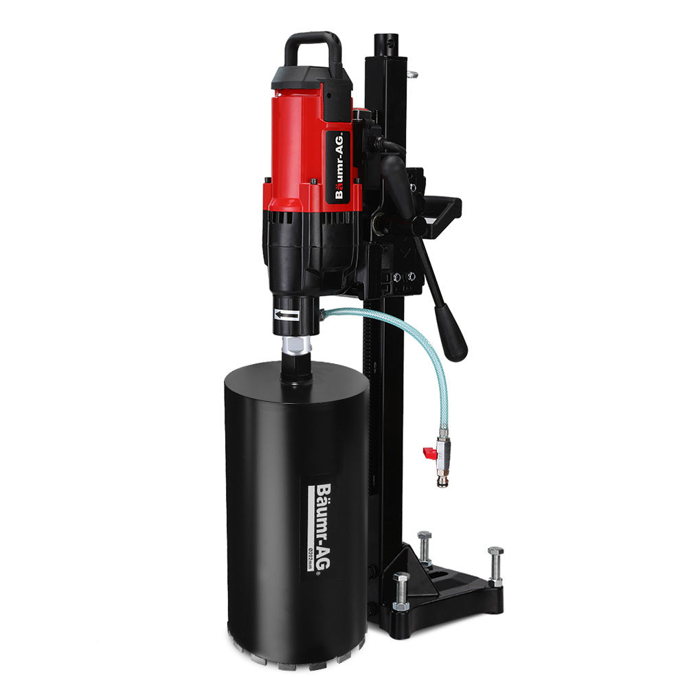 Power Drills & Accessories: BAUMR-AG 3200W 280mm Vertical Stand Core Drill & 202mm Drill Bit Combo, for Demolition Concrete Coring Hole Drilling