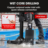 Power Drills & Accessories: BAUMR-AG 3200W 280mm Vertical Stand Core Drill & 202mm Drill Bit Combo, for Demolition Concrete Coring Hole Drilling