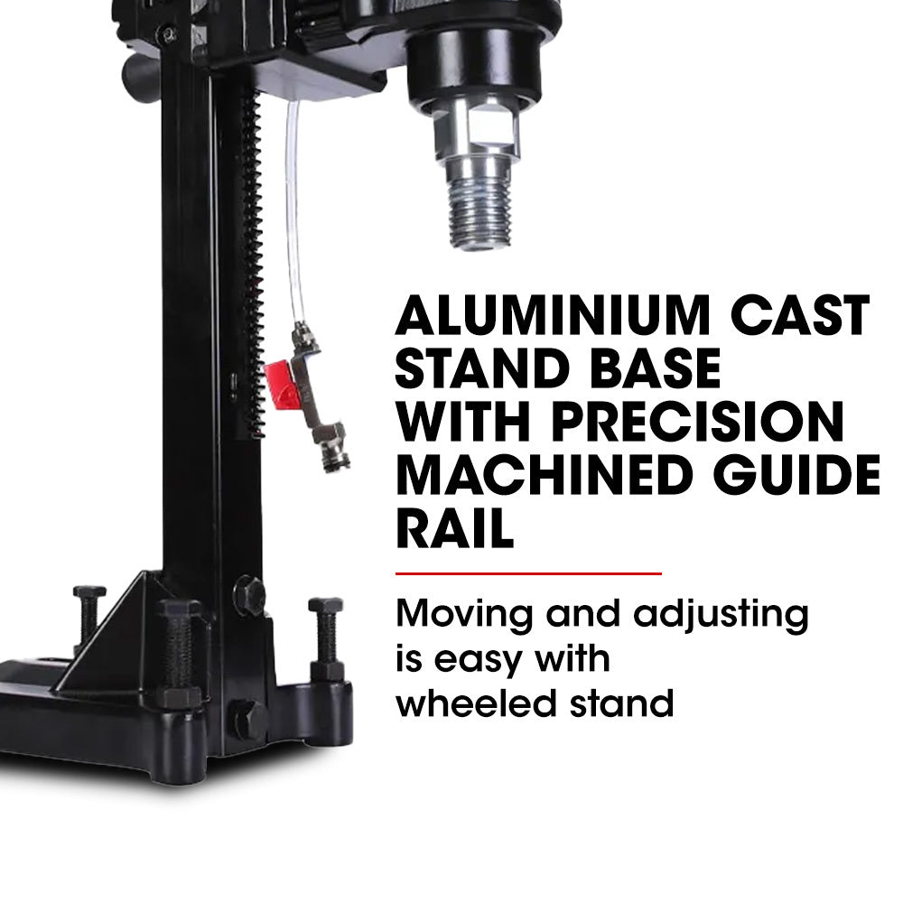 Power Drills & Accessories: BAUMR-AG 3200W 280mm Vertical Stand Core Drill & 202mm Drill Bit Combo, for Demolition Concrete Coring Hole Drilling