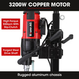 Power Drills & Accessories: BAUMR-AG 3200W 280mm Wet/Dry Core Drill w/ Wheeled Stand & 102mm Bit Combo, for Concrete Coring Hole Drilling