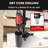 Power Drills & Accessories: BAUMR-AG 3200W 280mm Wet/Dry Core Drill w/ Wheeled Stand & 102mm Bit Combo, for Concrete Coring Hole Drilling
