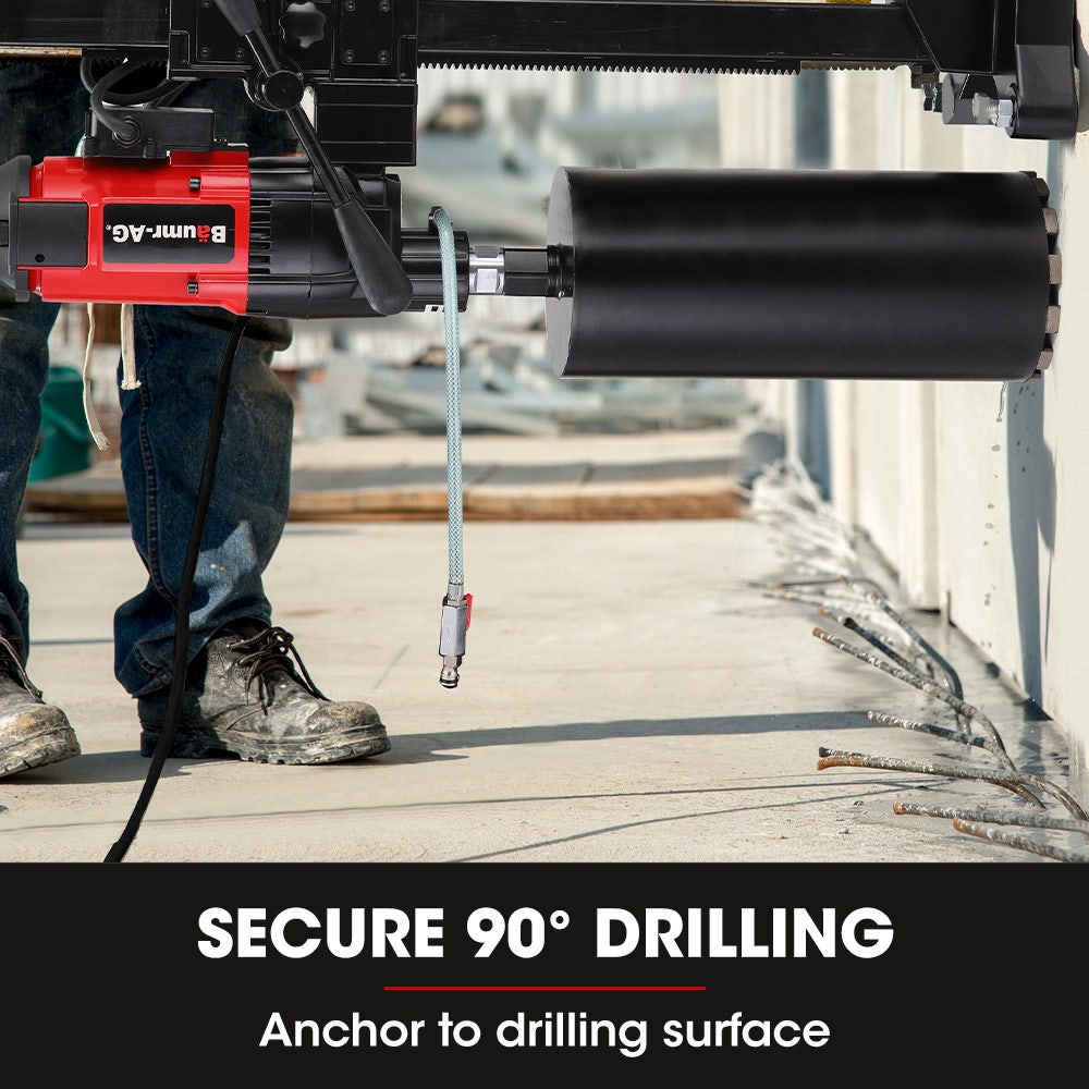 Power Drills & Accessories: BAUMR-AG 3200W 280mm Wet/Dry Core Drill w/ Wheeled Stand & 102mm Bit Combo, for Concrete Coring Hole Drilling
