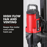 Power Drills & Accessories: BAUMR-AG 3200W 280mm Wet/Dry Core Drill w/ Wheeled Stand & 127mm Bit Combo, for Concrete Coring Hole Drilling