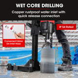 Power Drills & Accessories: BAUMR-AG 3200W 280mm Wet/Dry Core Drill w/ Wheeled Stand & 127mm Bit Combo, for Concrete Coring Hole Drilling