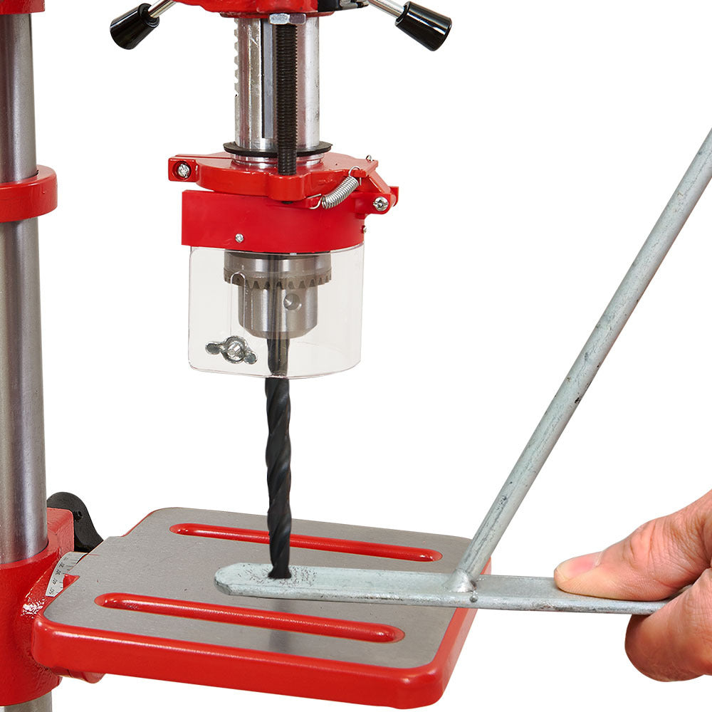 Power Drills & Accessories: Baumr-AG DP15 600W 10" Pedestal Bench Drill Press, 12 Speeds, 16mm Chuck (DP15 II)