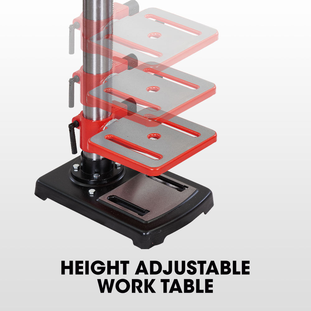 Power Drills & Accessories: Baumr-AG DP15 600W 10" Pedestal Bench Drill Press, 12 Speeds, 16mm Chuck (DP15 II)