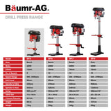 Power Drills & Accessories: Baumr-AG 420W Drill Press Pedestal Benchtop Stand Pillar Variable Speed