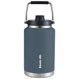 Drinkware: Baumr-AG 3.8L Double Wall Insulated Stainless Steel Water Bottle, Drink Jug with Handle, Blue
