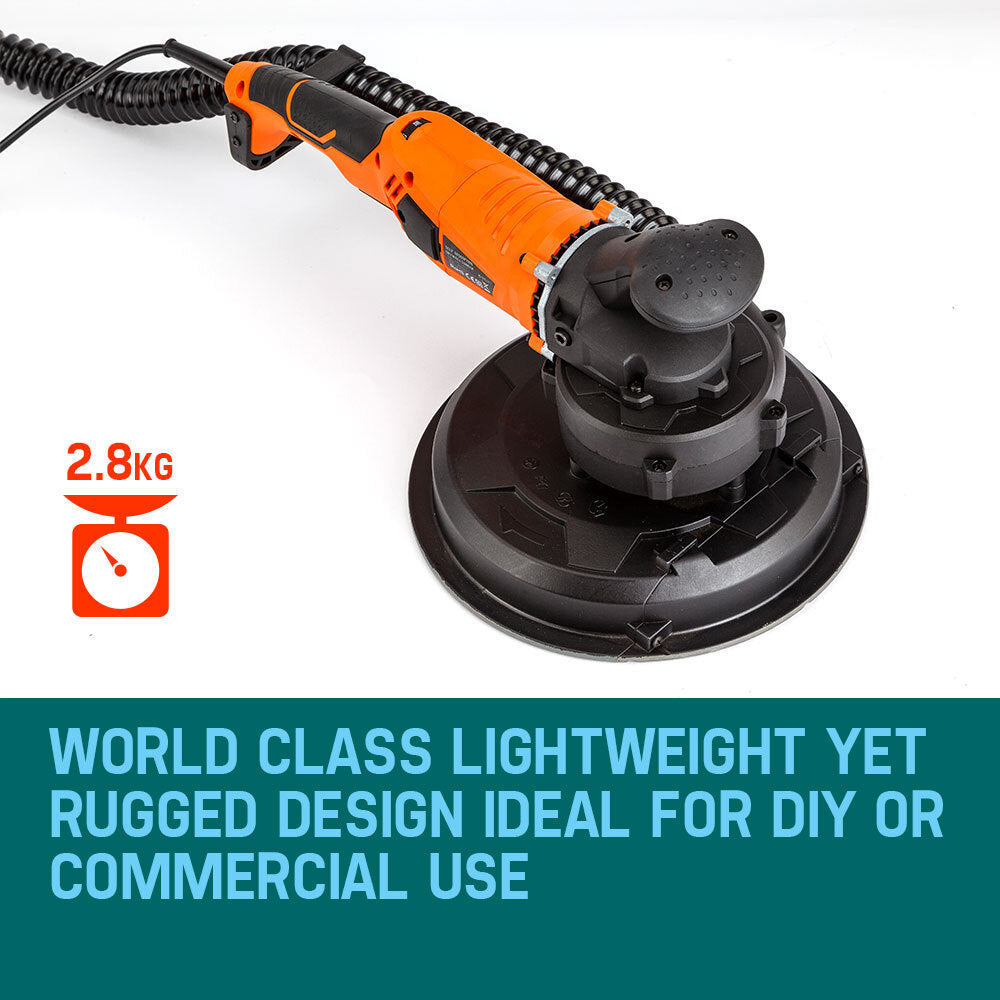 Sanders: UNIMAC 1800W Drywall Sander Plaster Automatic Wall Gyprock Vacuum System
