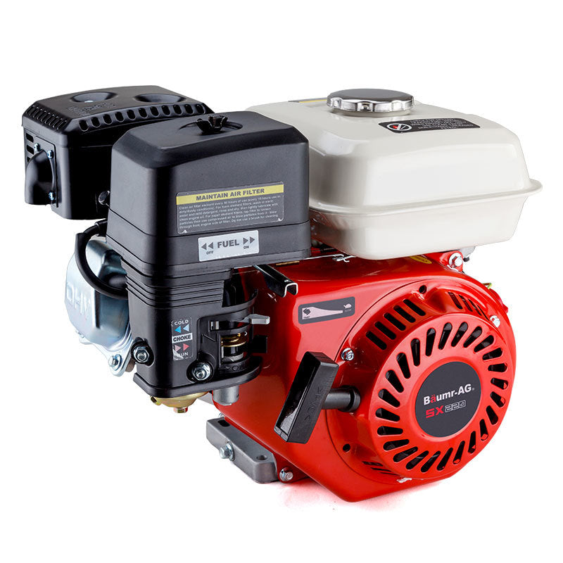 Outdoor Power Equipment: Baumr-AG 7HP Petrol Stationary Engine OHV 4-Stroke Horizontal Shaft Replacement Motor
