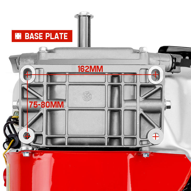 Outdoor Power Equipment: Baumr-AG 7HP Petrol Stationary Engine OHV 4-Stroke Horizontal Shaft Replacement Motor