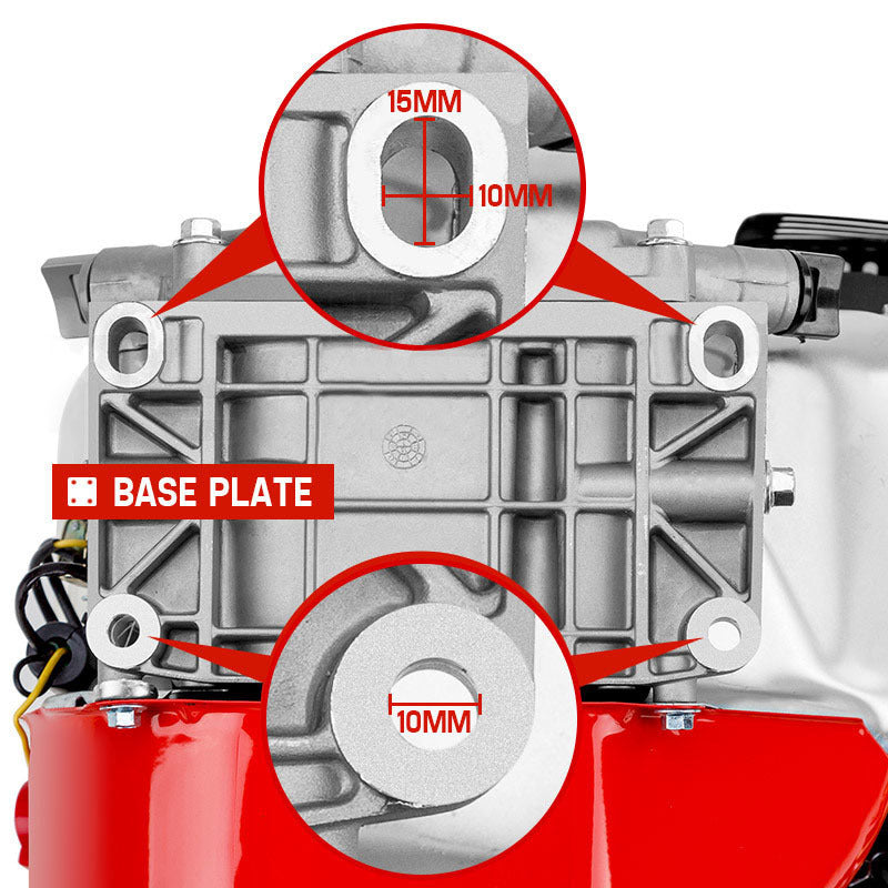 Outdoor Power Equipment: Baumr-AG 7HP Petrol Stationary Engine OHV 4-Stroke Horizontal Shaft Replacement Motor