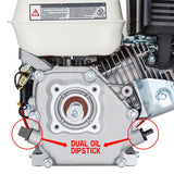 Outdoor Power Equipment: Baumr-AG 7HP Petrol Stationary Engine OHV 4-Stroke Horizontal Shaft Replacement Motor