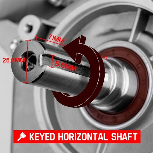 Outdoor Power Equipment: Baumr-AG 13HP Petrol Stationary Engine OHV 4 Stroke Horizontal Shaft Electric Start Motor