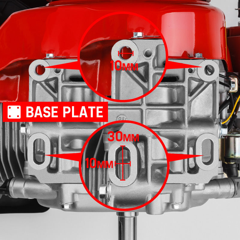 Outdoor Power Equipment: Baumr-AG 13HP Petrol Stationary Engine OHV 4 Stroke Horizontal Shaft Electric Start Motor