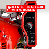 Outdoor Power Equipment: Baumr-AG 13HP Petrol Stationary Engine OHV 4 Stroke Horizontal Shaft Electric Start Motor
