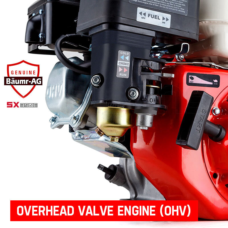 Outdoor Power Equipment: Baumr-AG 13HP Petrol Stationary Engine OHV 4 Stroke Horizontal Shaft Electric Start Motor
