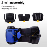 Mobility & Accessibility: EQUIPMED Electric Mobility Scooter Portable Folding for Elderly Older Adult, SmartRider Black & Blue