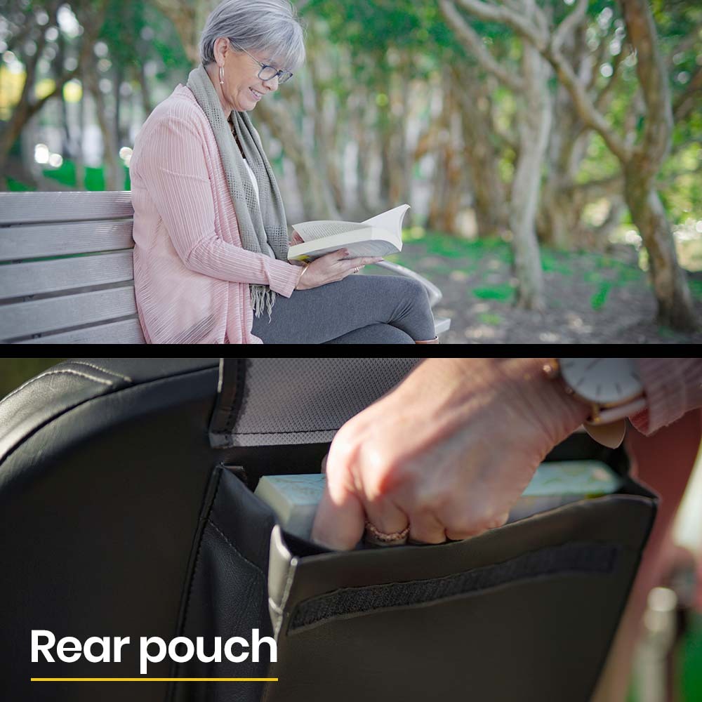 Mobility & Accessibility: EQUIPMED Electric Mobility Scooter Portable Folding for Elderly Older Adult, SmartRider Black & Blue