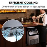 Ice Makers: POLYCOOL Commercial Ice Maker Machine, up to 45kg/24hr, Timer & Self Cleaning Programs