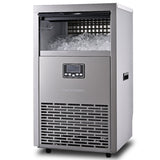 Ice Makers: POLYCOOL Commercial Ice Maker Machine, up to 75kg/24hr, Timer & Self Cleaning Programs
