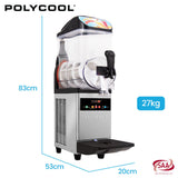 Speciality Appliances: POLYCOOL 12L Single Tank Commercial Slush Machine, Digital Control Panel, SAA Approved, Juice and Frozen Slushy Maker
