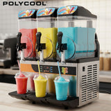 Speciality Appliances: POLYCOOL 36L Triple Tank Commercial Slush Machine, Digital Control Panel, SAA Approved, Juice and Frozen Slushy Maker