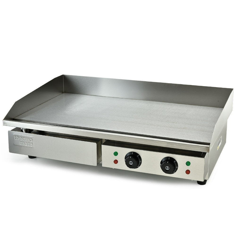 BBQs & Accessories: THERMOMATE Commercial Electric Griddle TH-G05, 4400W 73x37cm Flat Cooking Surface