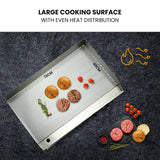 BBQs & Accessories: THERMOMATE Commercial Electric Griddle TH-G05, 4400W 73x37cm Flat Cooking Surface