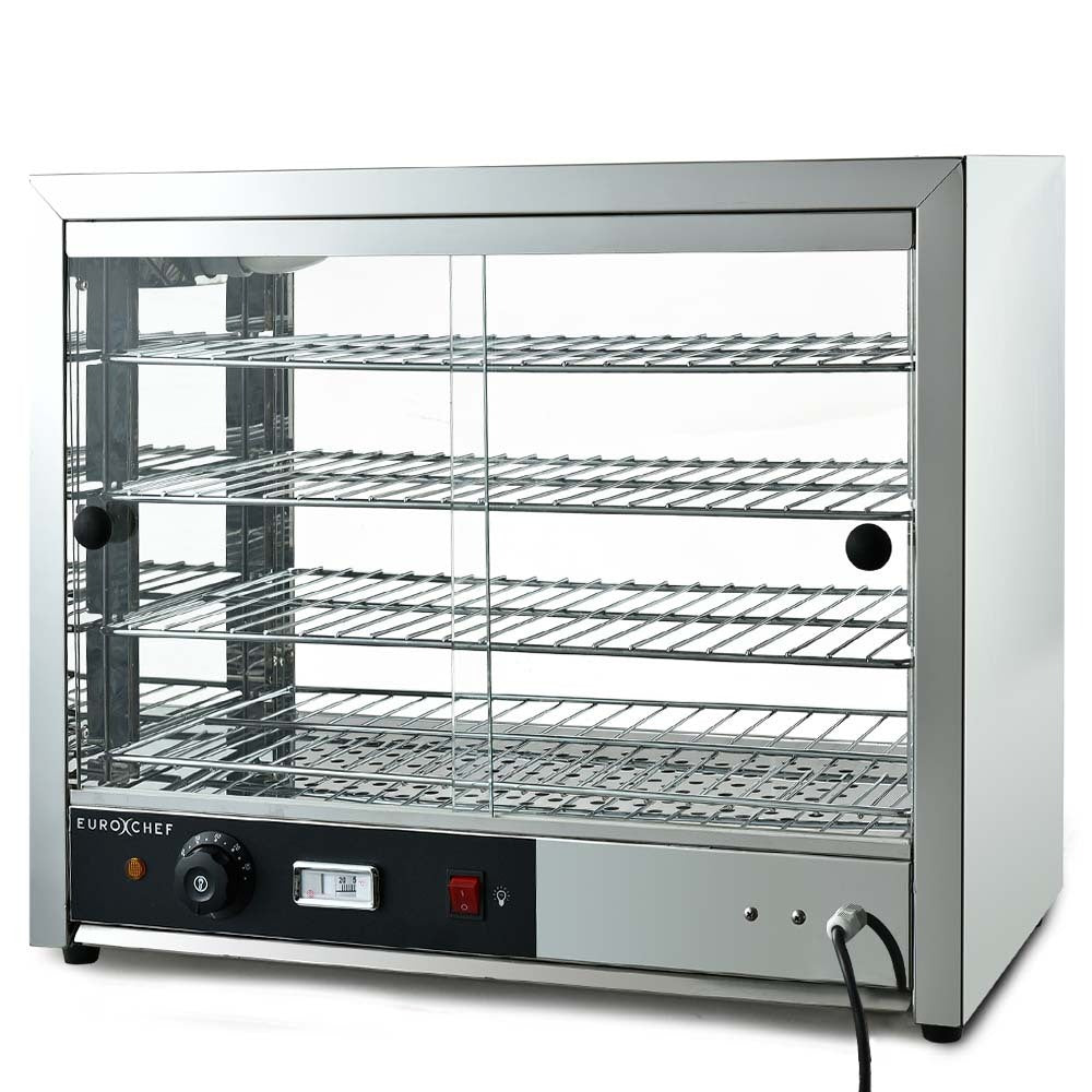 Food Warmers & Chafing Dishes: EUROCHEF Electric Food Warmer Display, 1000W, 4-Tier Stainless Steel