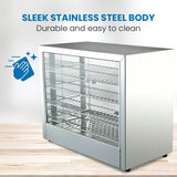 Food Warmers & Chafing Dishes: EUROCHEF Electric Food Warmer Display, 1000W, 4-Tier Stainless Steel