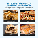 Food Warmers & Chafing Dishes: EUROCHEF Electric Food Warmer Display, 1000W, 4-Tier Stainless Steel