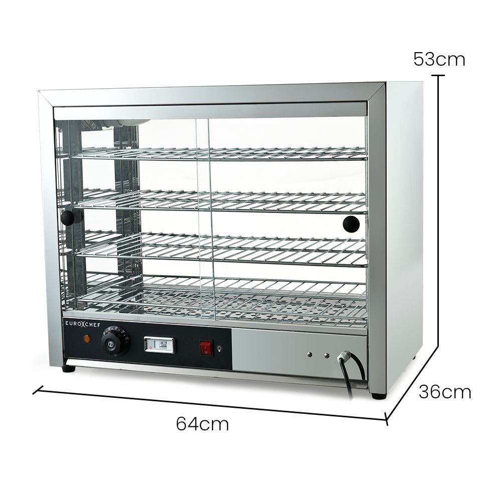 Food Warmers & Chafing Dishes: EUROCHEF Electric Food Warmer Display, 1000W, 4-Tier Stainless Steel