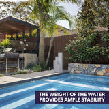 Fountains & Ponds: Protege Contemporary Solar Water Fountain Outdoor Garden Feature, Cascading Design, with Panel Kit, LED Lights, Light Grey