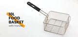 Deep Fryers: EuroChef Commercial Electric Deep Fryer Frying Basket Chip Cooker Fry Scoop