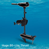 Boating Accessories: Striker 60LBS Electric Trolling Motor Inflatable Boat Fishing Marine Outboard Engine