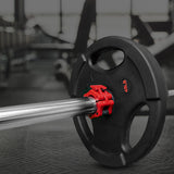 Free Weights: PROFLEX 2x 50mm Olympic Gym Barbell Collar Lock Clips, for Home Fitness Bodybuilding Weights Training Lock Clips