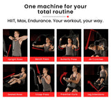 Weightlifting Machines & Racks: PROFLEX Multi-Station Compact Home Gym Set, 150lbs Weight Plates- M8000
