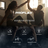 Weightlifting Machines & Racks: PROFLEX Multi-Station Compact Home Gym Set, 150lbs Weight Plates- M8000
