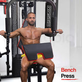 Weightlifting Machines & Racks: PROFLEX Home Gym Exercise Machine Fitness Equipment Weight Bench Press Set 100lbs
